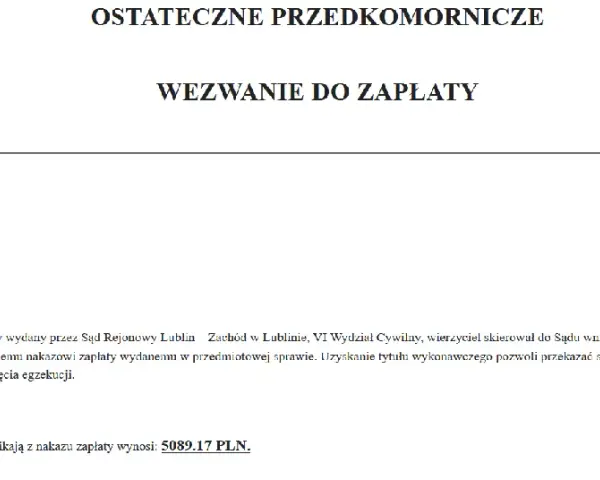 Nakaz zapłaty z e-sądu? Działaj w 14 dni! Uniknij komornika