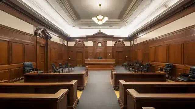 sala sądowa pusta